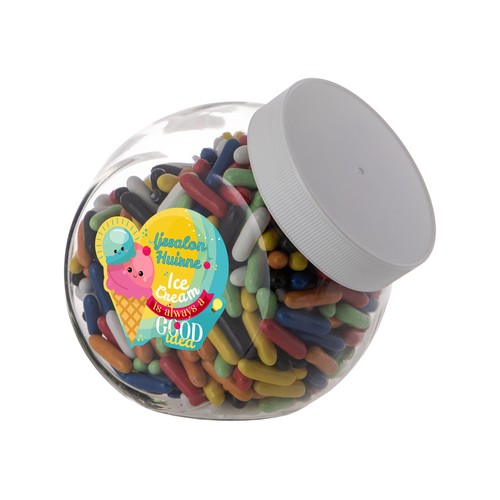 Medium glass jar 0,9 liter Medium glass jar 0,9 liter
