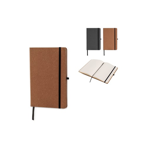 Carnet A5 couverture rigide en cuir recyclé Carnet A5 couverture rigide en cuir recyclé