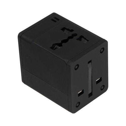 Rubberized travel adapter