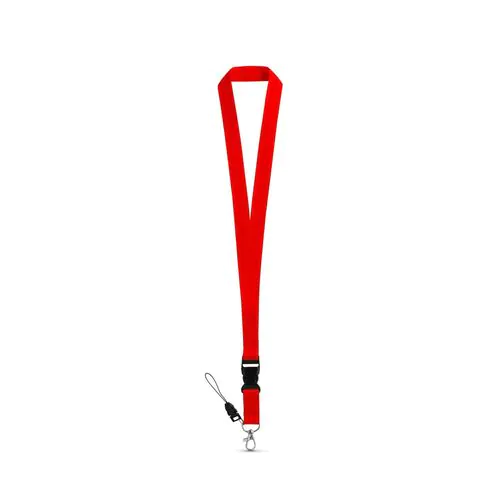 ANQUETIL. Polyester lanyard with metal carabiner ANQUETIL. Polyester lanyard with metal carabiner