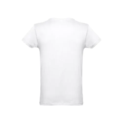 THC LUANDA WH. T-shirt da uomo in cotone tubolare. colore bianco
