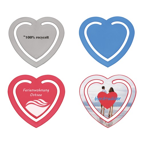 Paper clip recycling "heart" Paper clip recycling "heart"