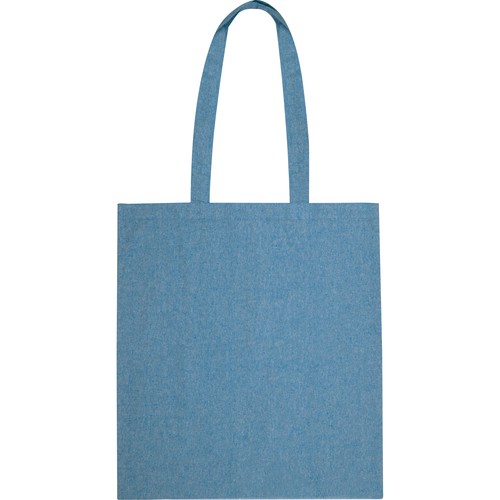 Borsa in cotone riciclato con manici lunghi Borsa in cotone riciclato con manici lunghi