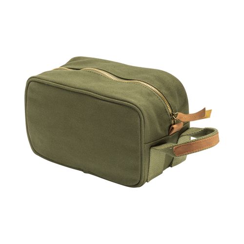Recycled canvas beauty case with side handle