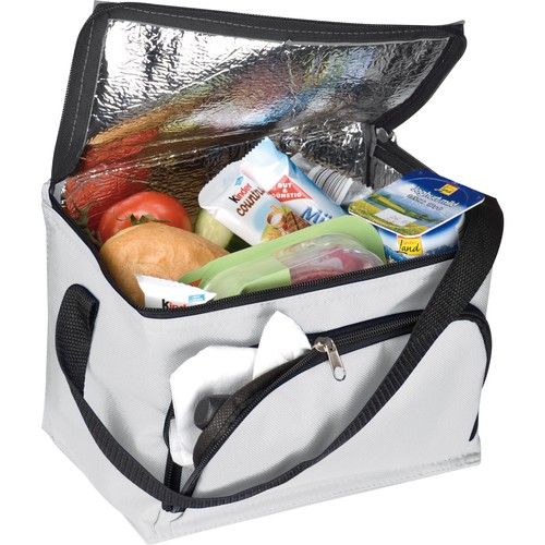 210D polyester cooler bag with front compartment