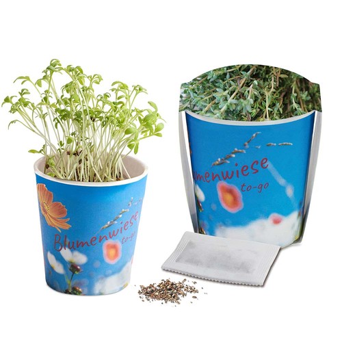 Flower meadow to-go - Thyme - Custom print 4/0-c Flower meadow to-go - Thyme - Custom print 4/0-c