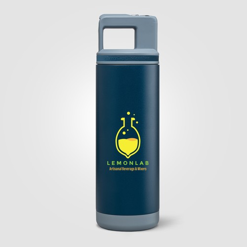 Bouteille Grosche Alpine, acier inoxydable, paille amovible, bouchon flip n’ sip - 590 ml