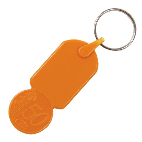 Trolley coin holder key-ring