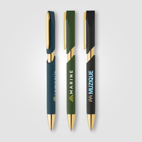 Aurelia Recycled Plastic Gold Trim Pen Aurelia Recycled Plastic Gold Trim Pen