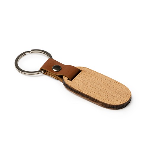 Keychain in faux leather. Darmstadtio
