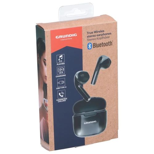 GRUNDIG Wireless Stereo Earphones Black GRUNDIG Wireless Stereo Earphones Black