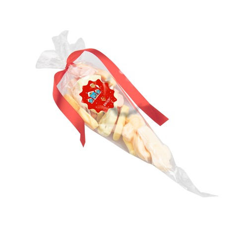 Cone bag filled with candy Cone bag filled with candy