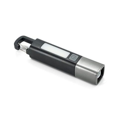 WIGGINS. Linterna de ABS, con una luz LED de 2 W (53 lúmenes) en la parte delantera y una luz COB (53 lúmenes) en la parte superior
