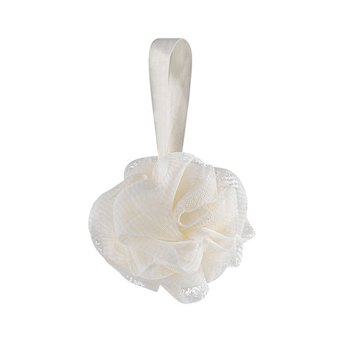 Bath sponge with lanyard. Arsiero