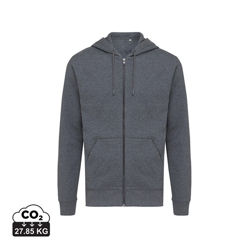 IQONIQ Abisko gerecycled katoen hoodie met rits