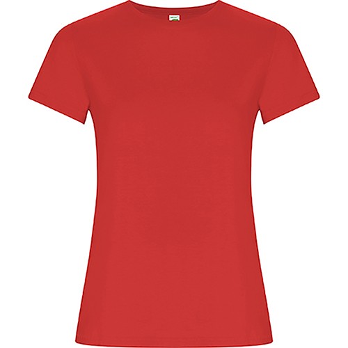 Fitted organic cotton t-shirt GOLDEN WOMAN
