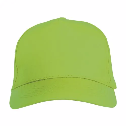 Cotton 5-panel cap with 2 mm-thick visor, embroidered eyelets and adjustable velcro strap Cotton 5-panel cap with 2 mm-thick visor, embroidered eyelets and adjustable velcro strap