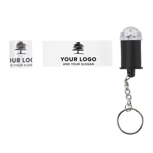 ABS sleutelhanger met lampje Carly ABS sleutelhanger met lampje Carly