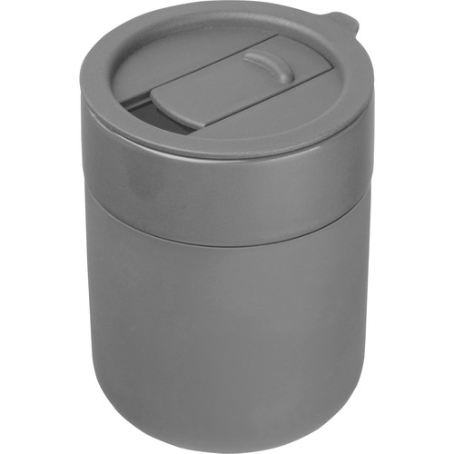 Drinkbeker van keramiek met een ommanteling van silicone, 340 ml Drinkbeker van keramiek met een ommanteling van silicone, 340 ml