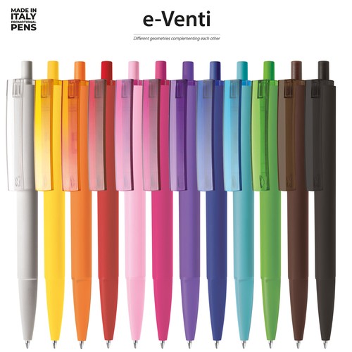 Penna a Sfera a scatto e-Venti Soft Solid