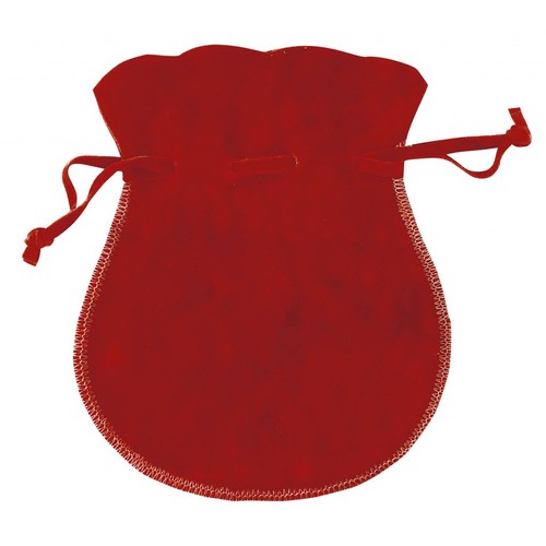 SACHET AMPHORE DOUBLE VELOURS ROUGE
