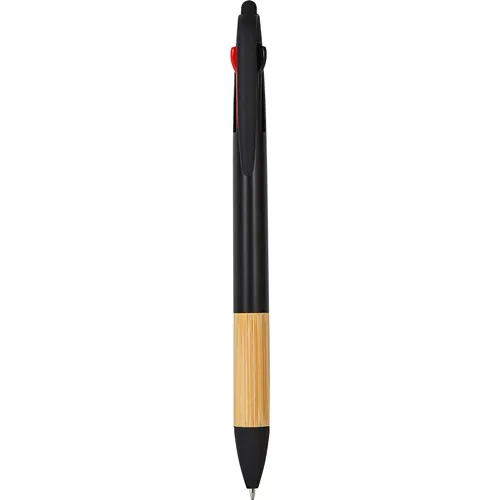 3 COLORS TOUCH SCREEN BALLPOINT PEN IN PLASTIC AND BAMBOO