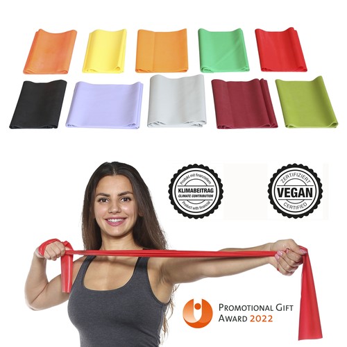 Exercise Band / Fitness Band completely customized - sustainable & vegan - MOQ 5,000 pcs. Exercise Band / Fitness Band completely customized - sustainable & vegan - MOQ 5,000 pcs.