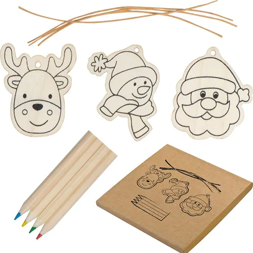 Christmas tree tag painting set