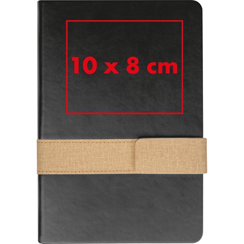Notebook with magnetic closure Notebook with magnetic closure