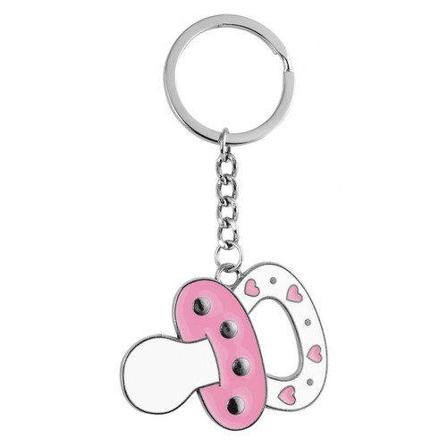 PORTE-CLÉS SUCETTE ROSE - SANS BOÎTE