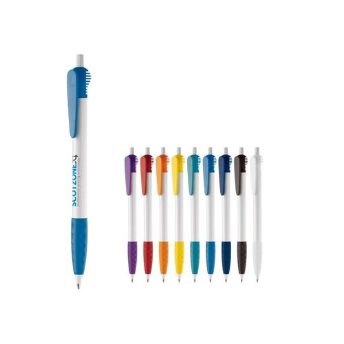 Cosmo ball pen HC rubber round clip