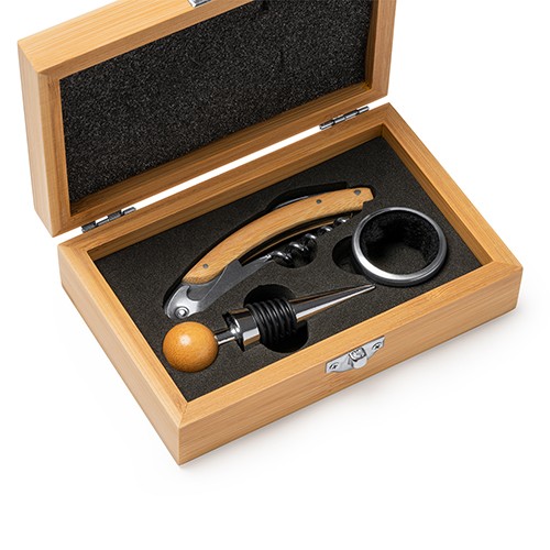 Ensemble de vin avec accessoires en acier inoxydab Barra