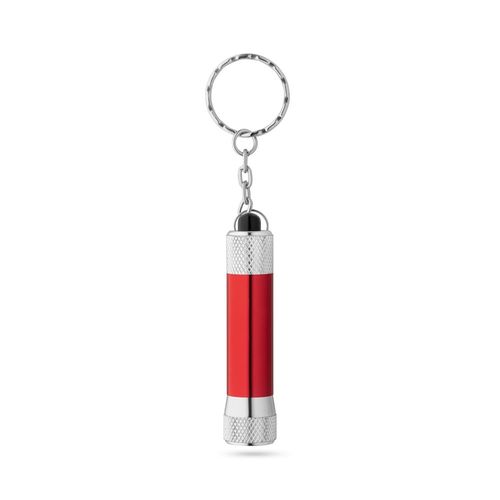RE-LERGAN. Aluminium keyring (92% recycled) with 3-light LED torch RE-LERGAN. Aluminium keyring (92% recycled) with 3-light LED torch