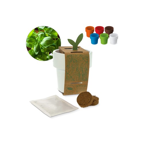 Hot-but-cool beker met basilicum zaadjes Hot-but-cool beker met basilicum zaadjes