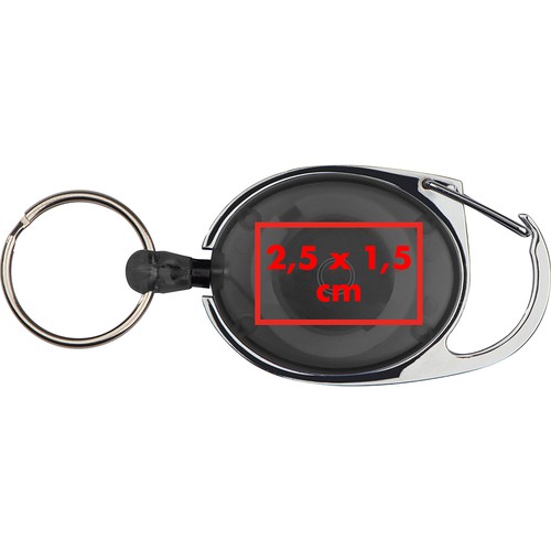 Retractable keyring with carabiner Retractable keyring with carabiner