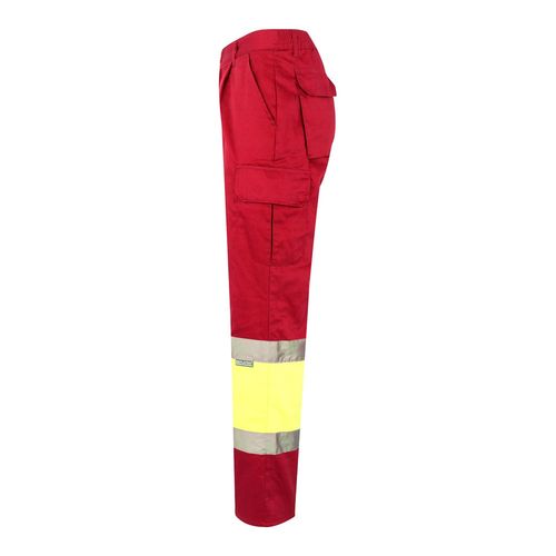 VL ATHENA. Pantaloni in twill bicolore, foderati, con diverse tasche, in cotone (20%) e poliestere (80%)