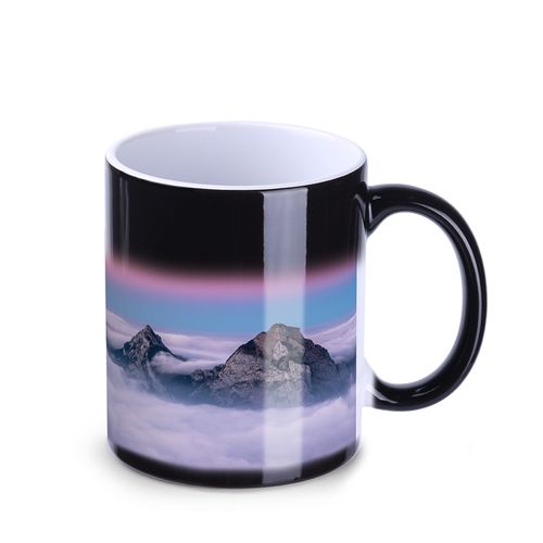 Tazza per sublimazione Tomek Magic 300ml nero/bianco