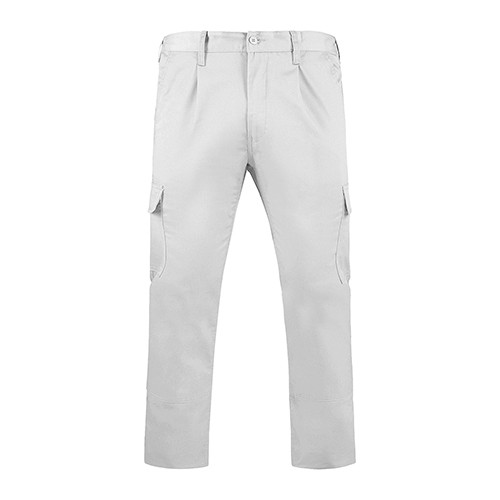 Pantalone multitasche in twill elasticizzato STONE