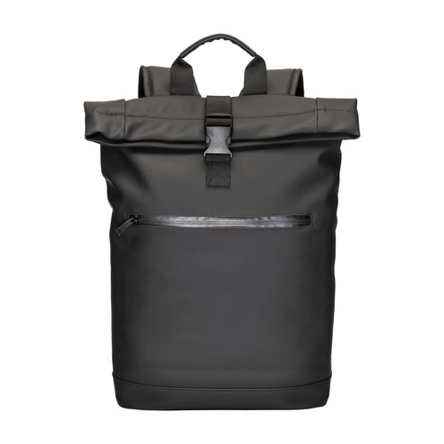 Water-resistant soft PU laptop backpack (15")