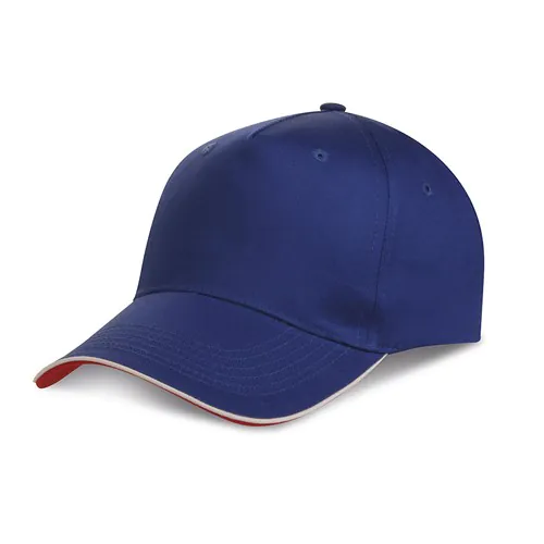 5 PANELS CAP WITH PIPING IN 100% COTTON 5 PANELS CAP WITH PIPING IN 100% COTTON