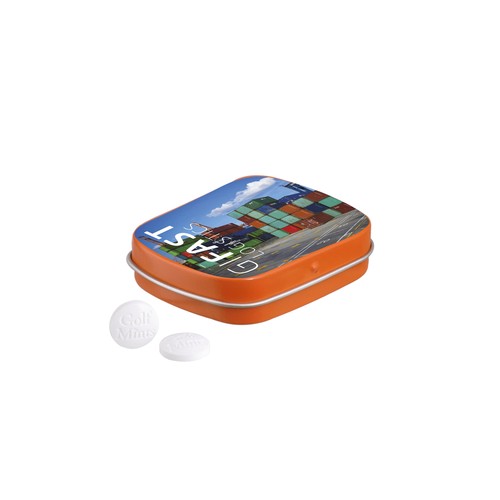 Scharnierblikje golf mints