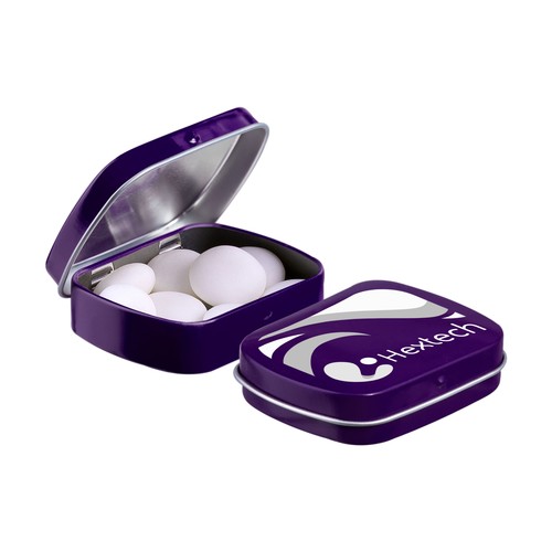 Mini scharnierblikje met Mentos mints Mini scharnierblikje met Mentos mints