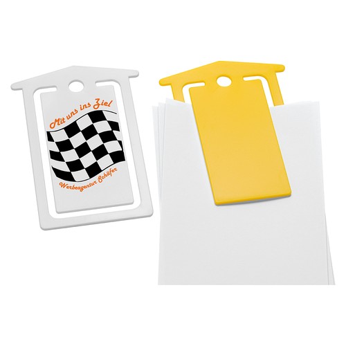 Clip portanotas "buzón de correos"