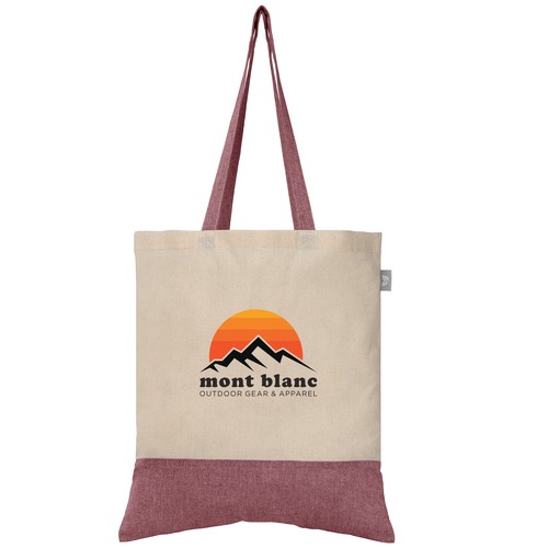 Quebec - Borsa in cotone riciclato bicolore da 140 gsm