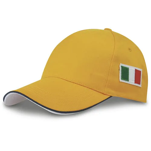 5 PANELS CAP WITH ITALIAN FLAG