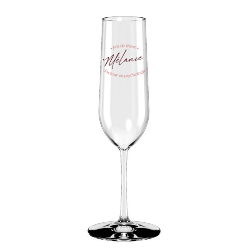 Personalised champagne flute 22cl - Digital printing Personalised champagne flute 22cl - Digital printing