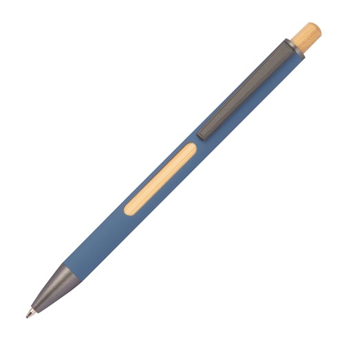 Stylo à bille en aluminium recyclé, fenêtre en bambou incluse Stylo à bille en aluminium recyclé, fenêtre en bambou incluse