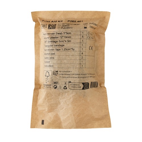 RCS gerecycled nubuck PU etui mailable EHBO-set