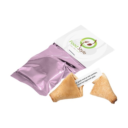 Biscuit de fortune avec carte à en-tête