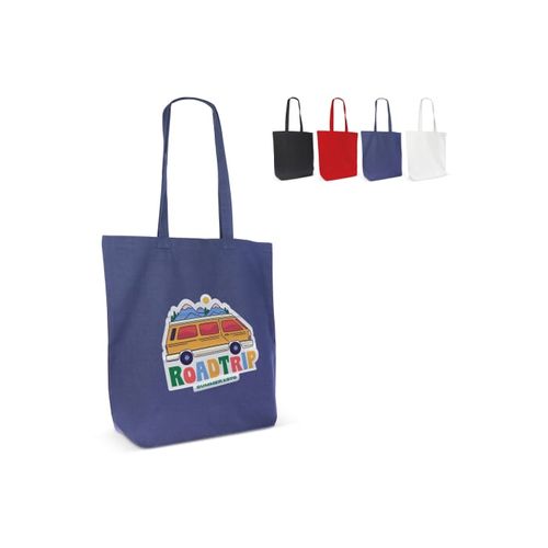 Sac en coton bio couleur long 270g/m² 42x12x43 cm